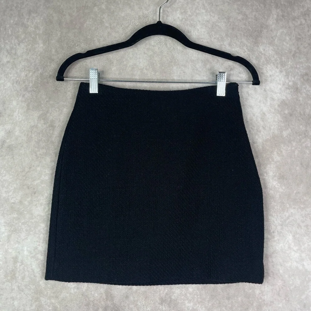 & Other‎ Stories A-Line Textured Mini Skirt In Black Women's Size 0